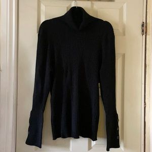 COPY - NWT ribbed turtleneck plus Anthropologie black